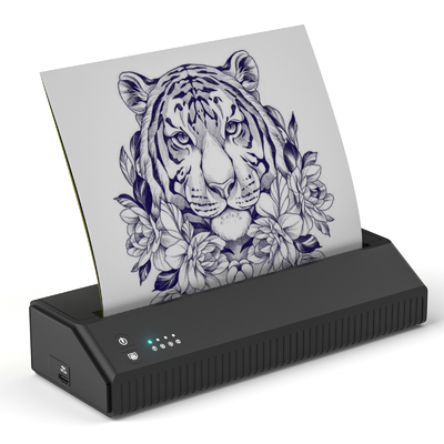 एप नियंत्रण टैटू ट्रांसफर मशीन 2500mAh 203dpi थर्मल कॉपीर टैटू